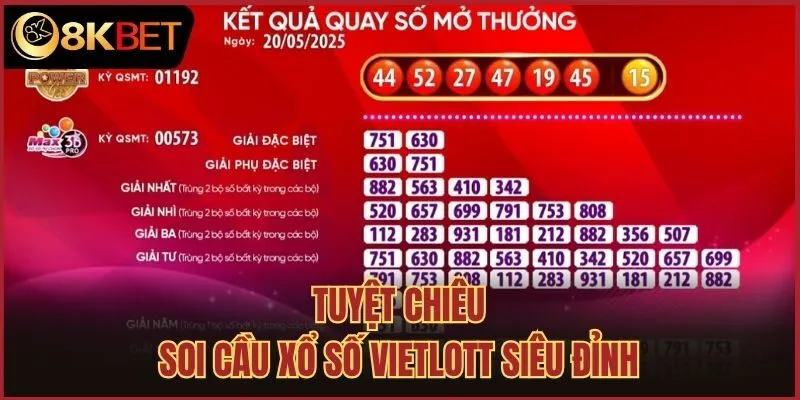 Tuyệt chiêu soi cầu xổ số Vietlott siêu đỉnh